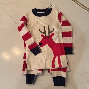 NWT 3T Hanna Andersson Reindeer Pajama Set